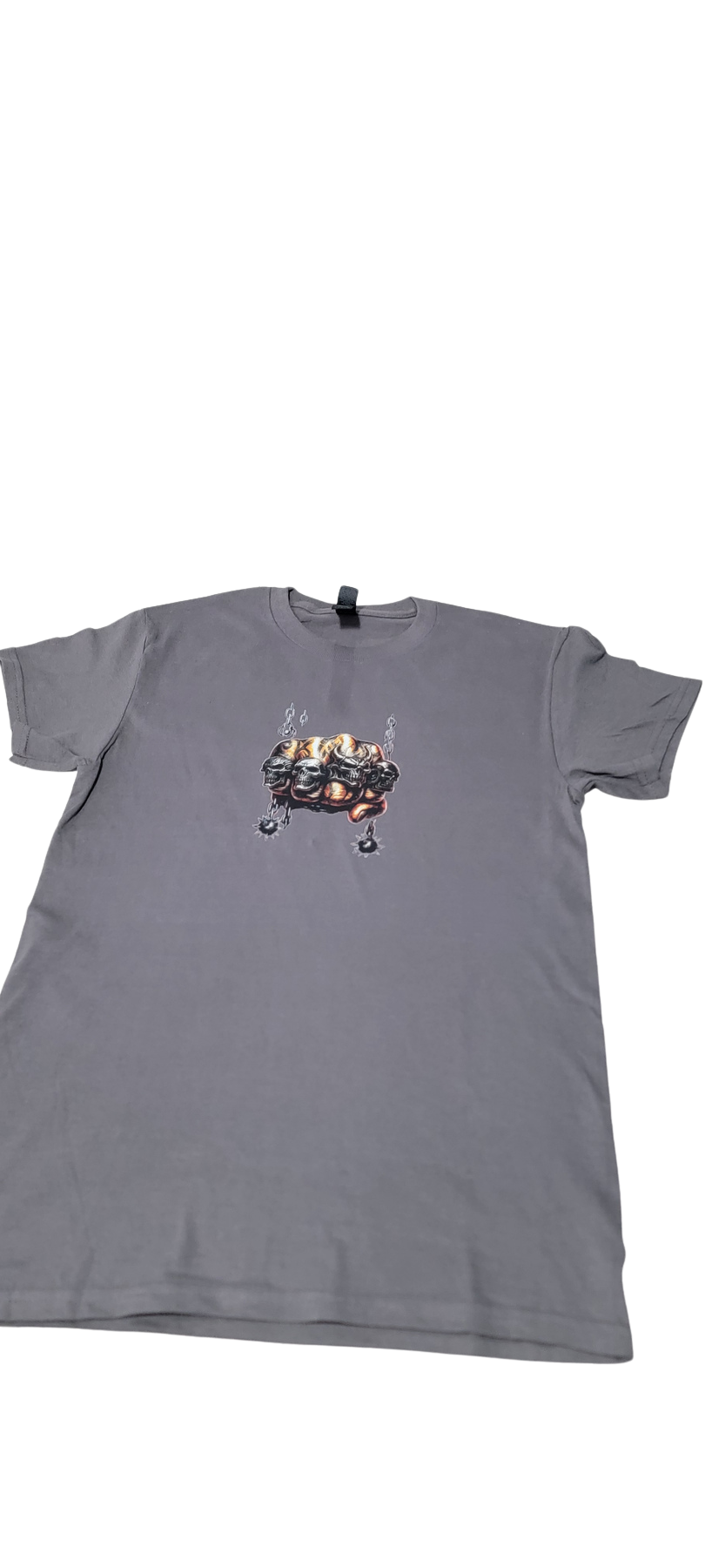 Skull Graphic Tee Gris