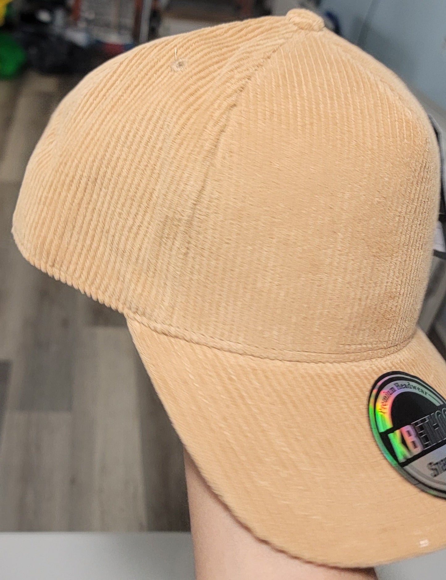 Gorra de Pana Beige Snapback KBETHOS