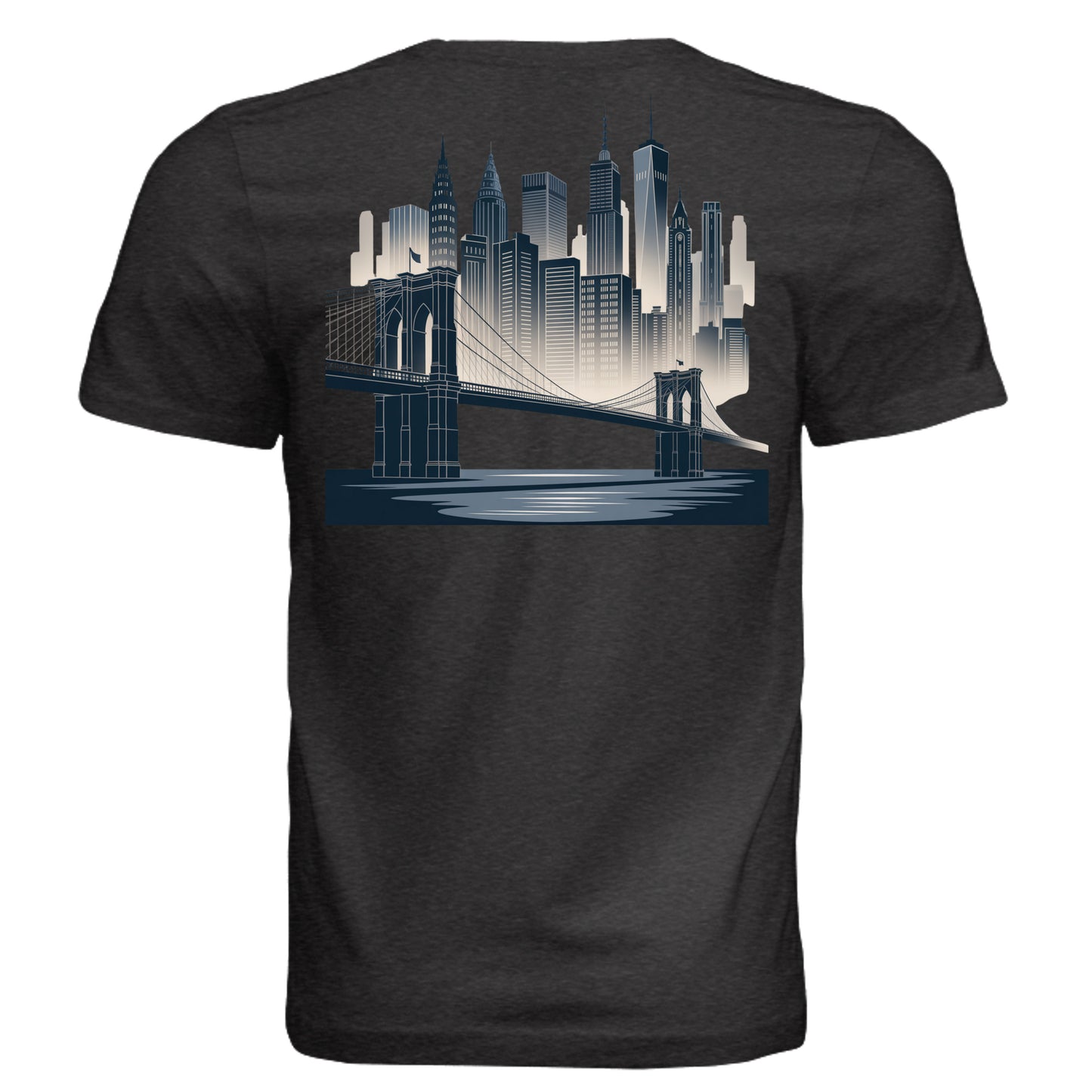 BLK HTHR TRIBLND - 3413C - BACK