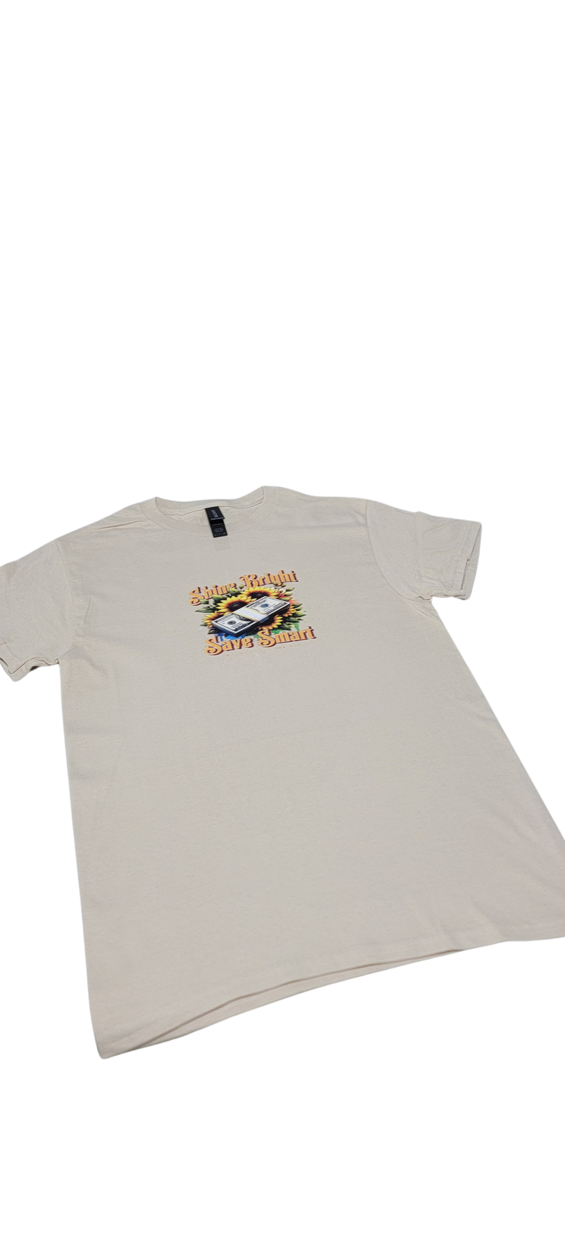 Shine Bright Save Smart Tee Blanca