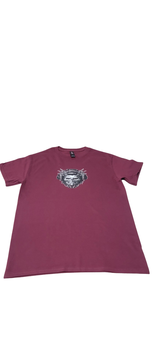 Skull Guns Graphic Tee Vino