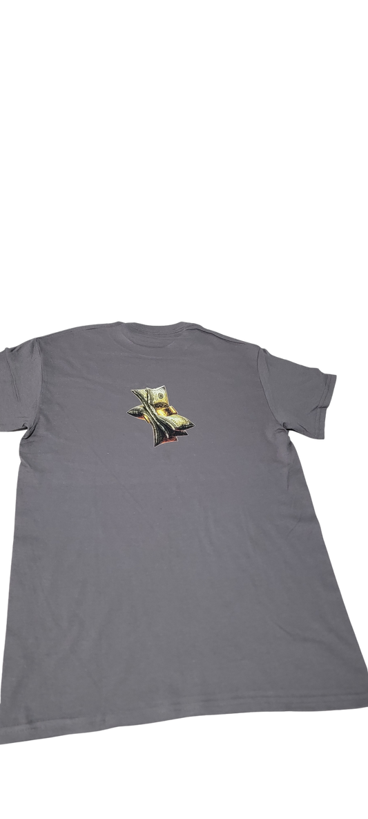 Money Bills Graphic Tee Gris
