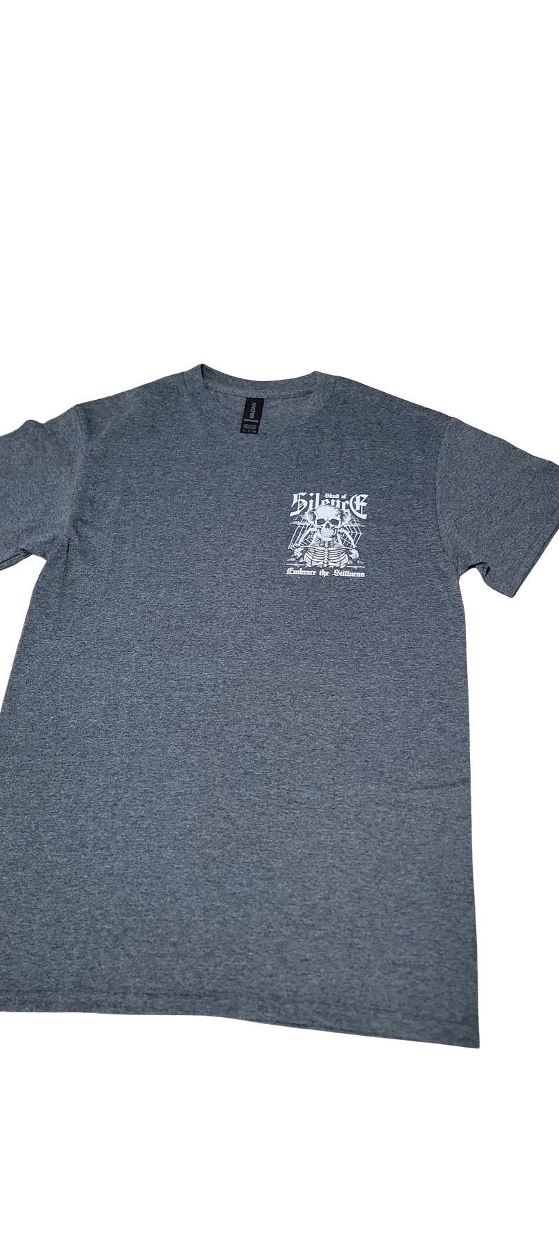 Silence Skull Graphic Tee Gris