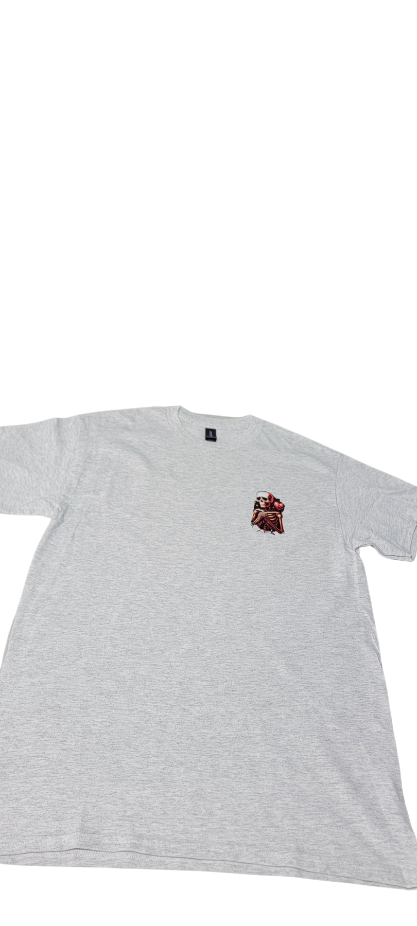 Camiseta Gris Esqueleto