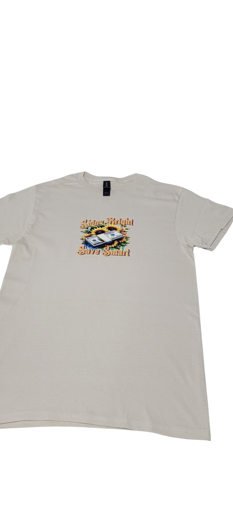 Shine Bright Save Smart Tee Blanca