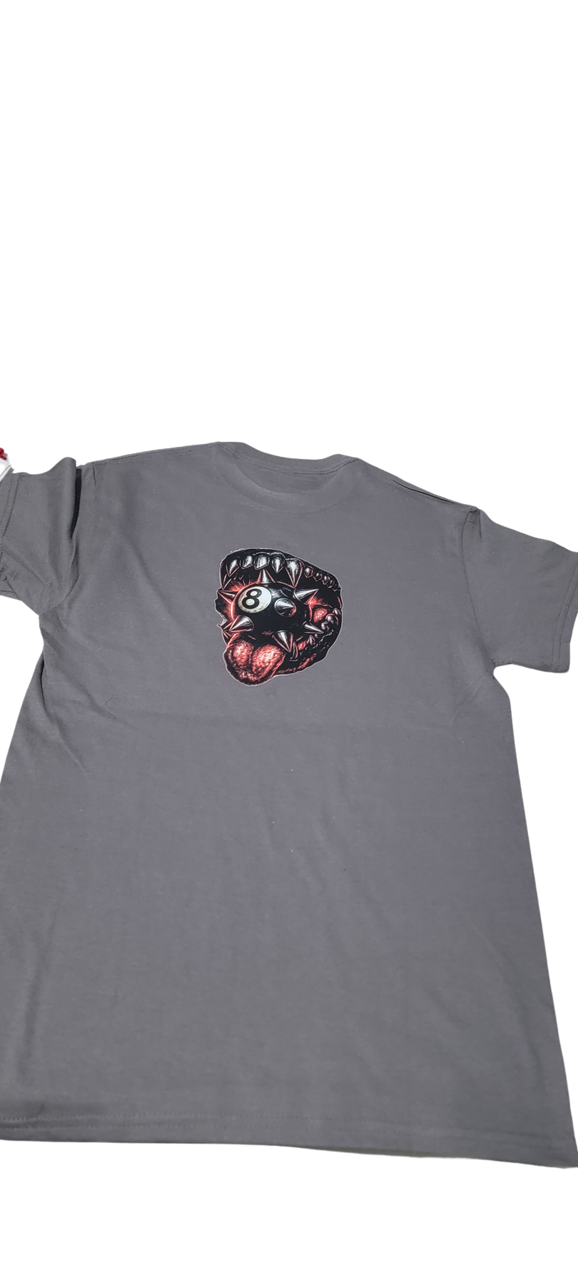 8 Ball Fangs Graphic Tee Gris