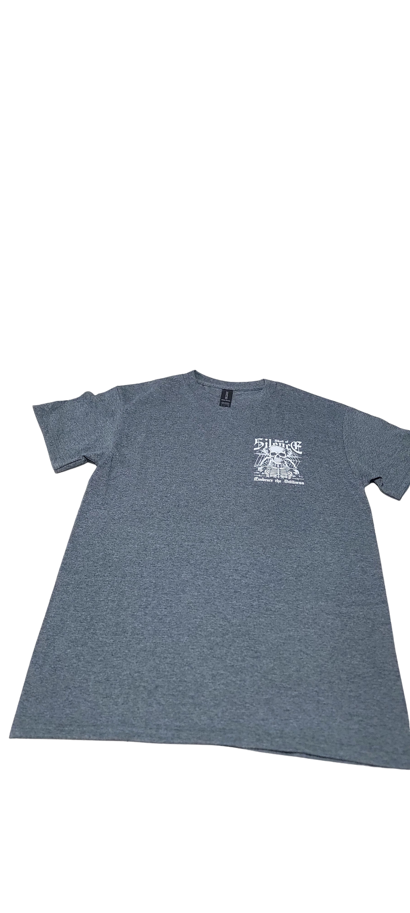 Silence Skull Graphic Tee Gris