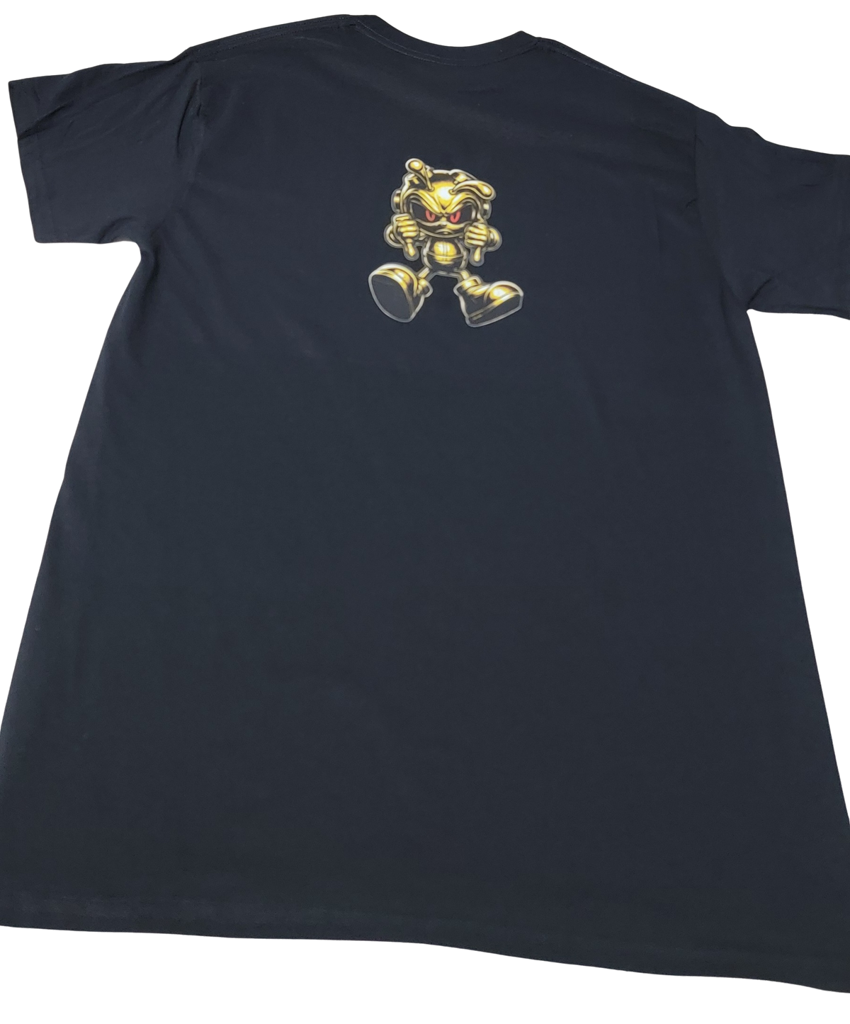 Camiseta Negra Diseño Dorado